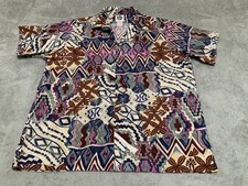 Vintage Hilo Hattie Shirt 3XL Magnum PI 80s Hawaiian Abstract TOM SELLECK USA