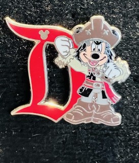 Pirate Mickey Pin Disneyland “D” Series Hidden Mickey 2020 Disneyland Resort