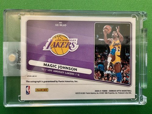2020-21 Panini Donruss Optic Signature Series Purple Magic Johnson Auto SS-MJO - Picture 2 of 2