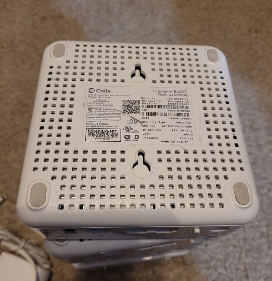 Lot of 5 GigaSpire BLAST Calix 100-05493 Gigaspire Blast u4 | eBay