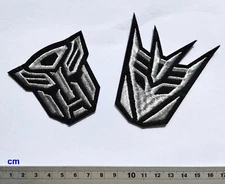 100x Cool Silvery auto bot punk hippie punk biker Iron On patches Shirt Jean