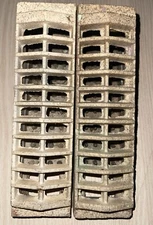 Set Of 2 Dearborn Radiant Ceramic Heater Grate Insert Bricks (7004-6008)  8”