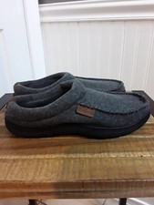 Dearfoams Men's Mule gray Slippers sz L 11-12 GUC   FAST SHIP   