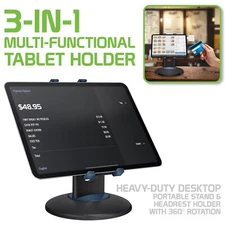 Cellet Retail Kiosk iPad Stand, 360° Rotating POS Table Stnad