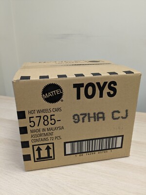 Hot Wheels NEW Full Case - 72pcs Random Basic Toy Cars