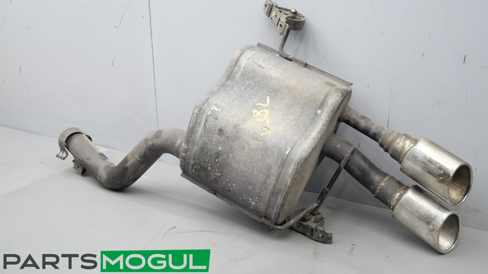 06 MASERATI QUATTROPORTE M139 REAR LEFT EXHAUST MUFFLER DUAL TIPS OEM