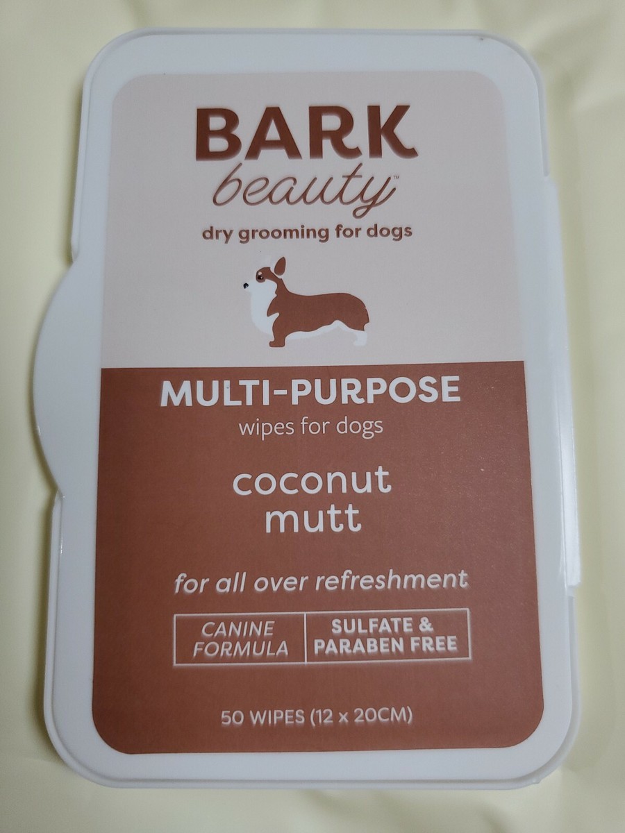 Bark Beauty Multi-purpose Dog Wipes Coconut Mutt Scent 50 Count
