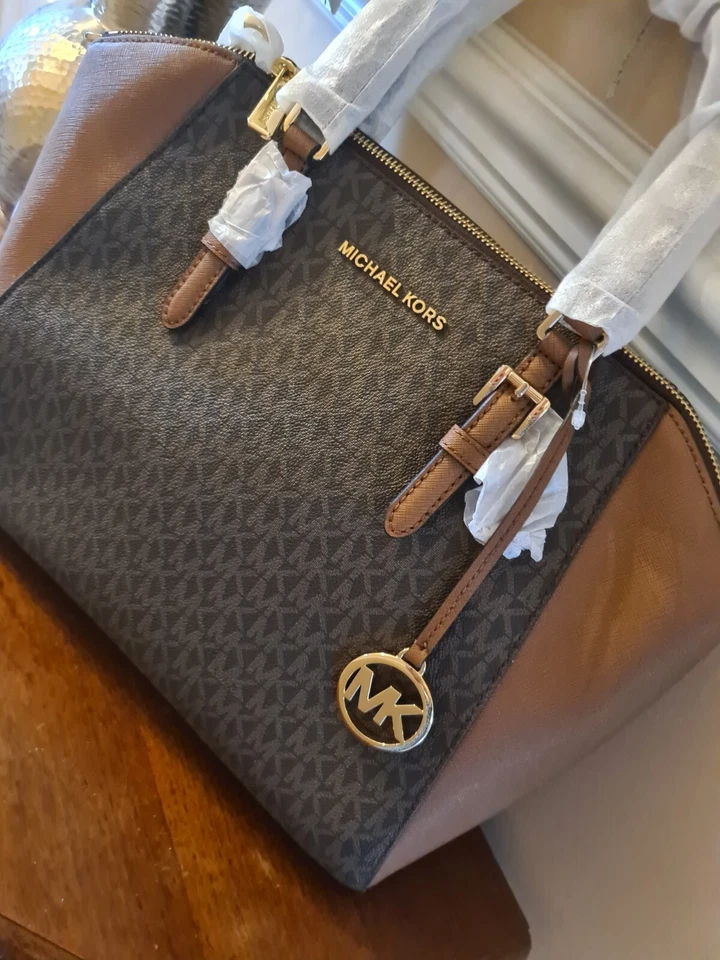 Michael Kors Brown Signature Ciara Bag "BNWT" - Image 3 of 4