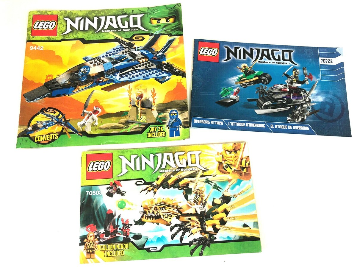 see you Lot 3 LEGO Ninjago Instruction Booklets Dragon 9442 70722