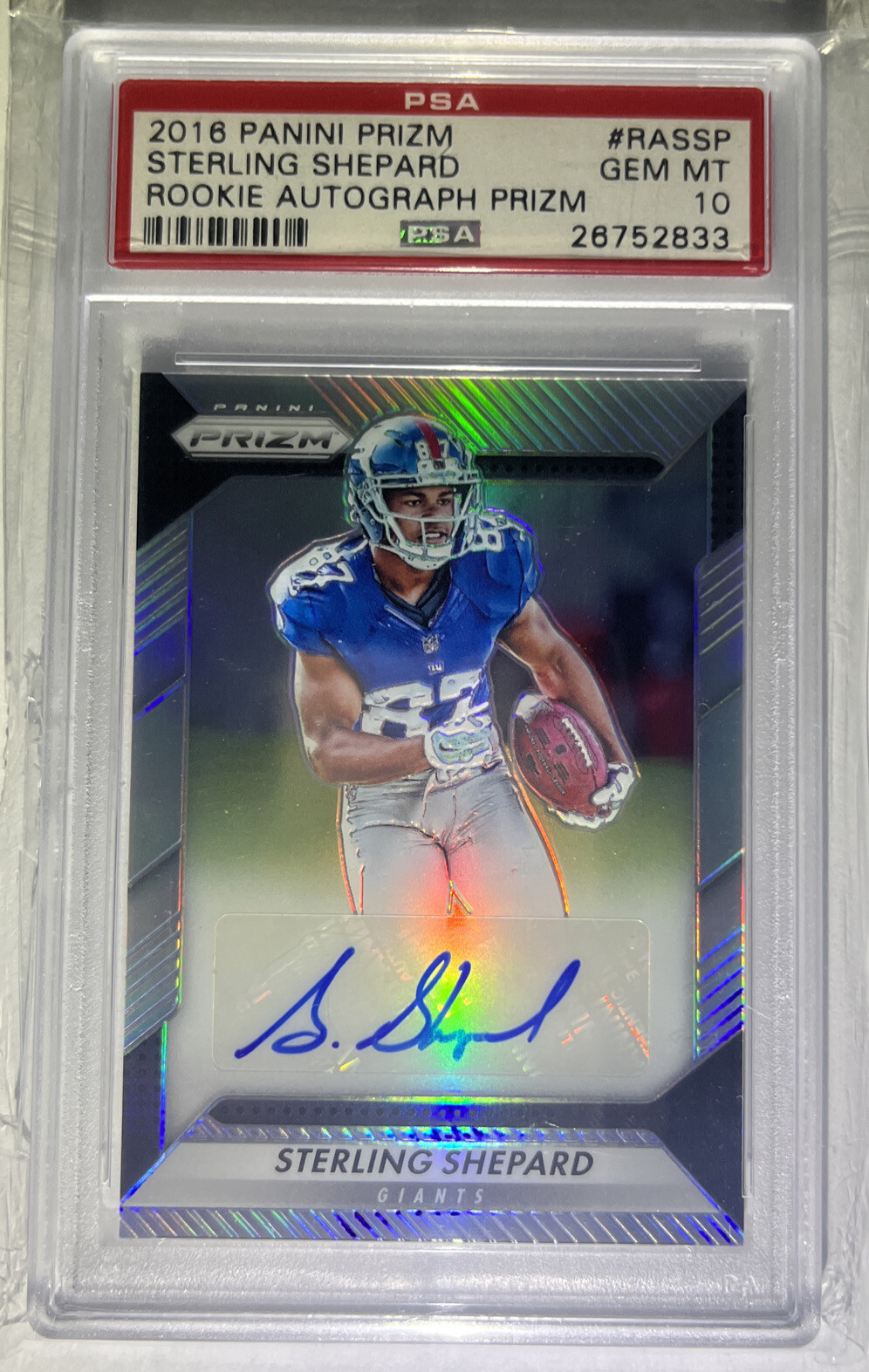 Sterling Shepard Panini Prizm Rookie Autograph Prizm #RASSP Base