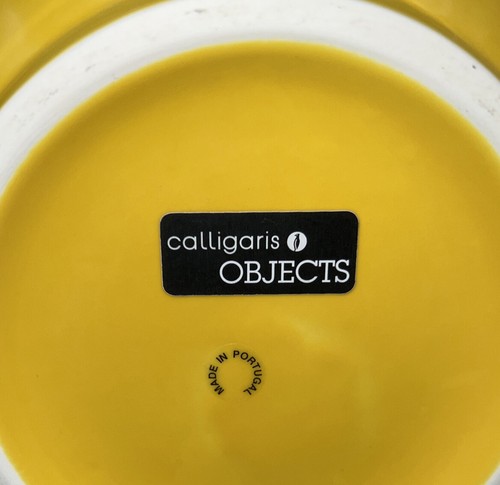 Calligaris Objects Made in Portugal Vase Glazed Cermanic Yellow contemporary - Picture 6 of 11