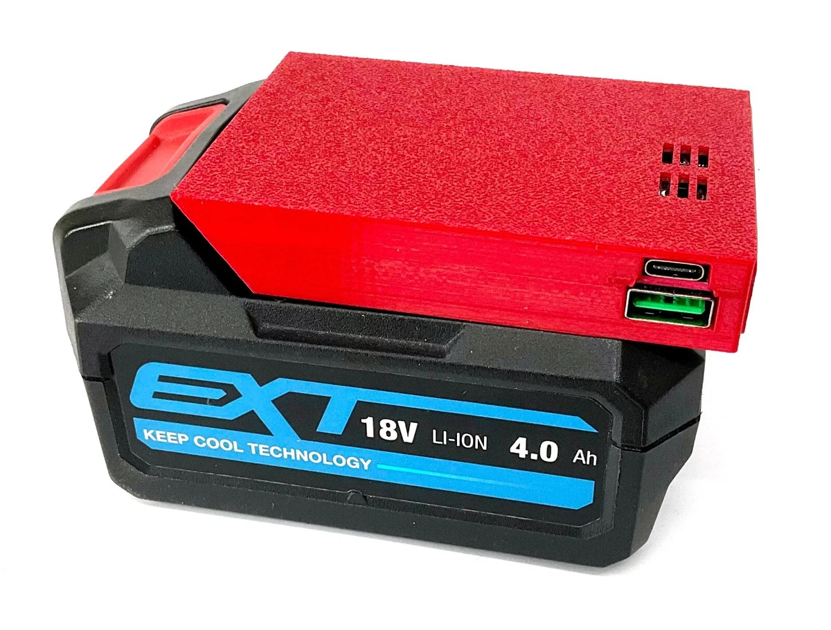 Erbauer EXT Drill Battery USB C PD Fast Phone Charger High Power