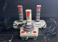 3 Vintage NINTENDO NES Arcade Joystick Lot Working Quick-Shot Zinger SVI Beeshu