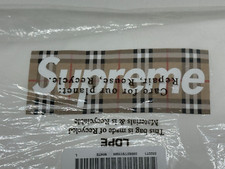 Supreme Burberry White Box Logo Tee - SS22 - ...