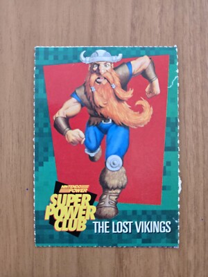 Nintendo Power Super Power Club Trading Card #92 The Lost Vikings