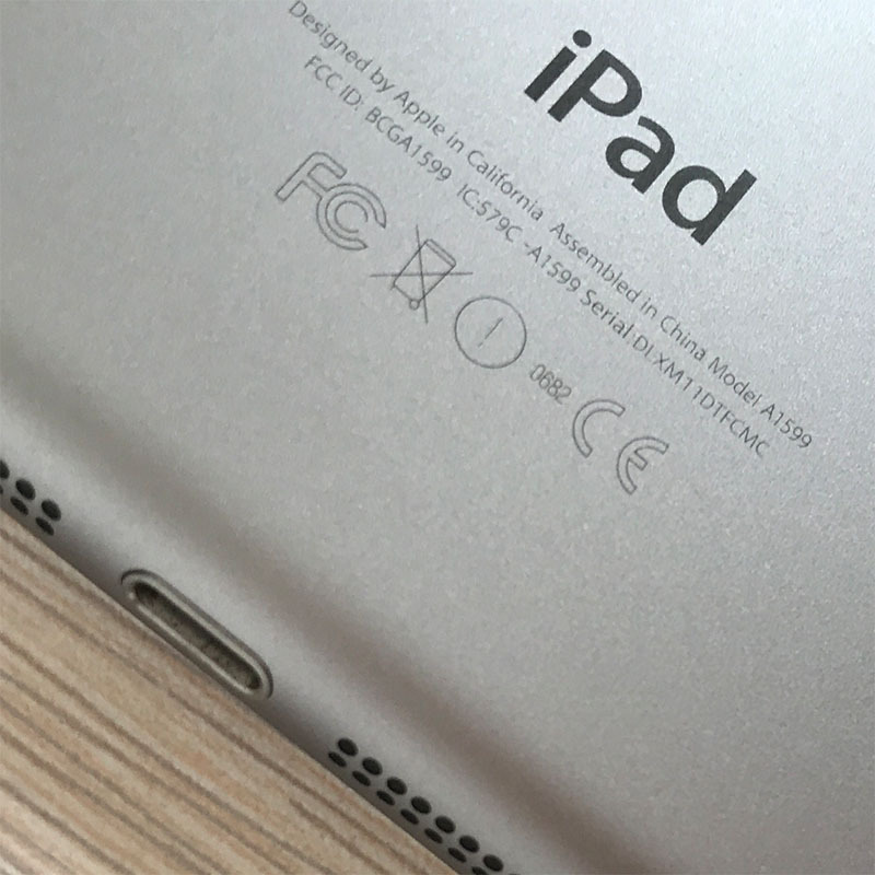 For Apple iPad Mini 3 3rd Cen A1599 WiFi Back Cover Rear Housing