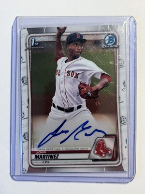 Joan Martinez 2020 1st Bowman Chrome Auto CPA-JMA Red Sox