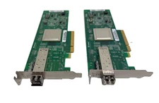 2x QLogic QLE2560 8Gb PCI-E Fiber Channel Host Bus Adapter R1N53 0R1N53 +1xSFP