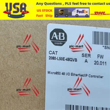 New Allen Bradley 2080-L50E-48QVB 48 I/O EtherNet/IP Controller