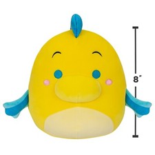 Original Squishmallows Disney Little Mermaids  FLOUNDER  8" PLUSH NWT
