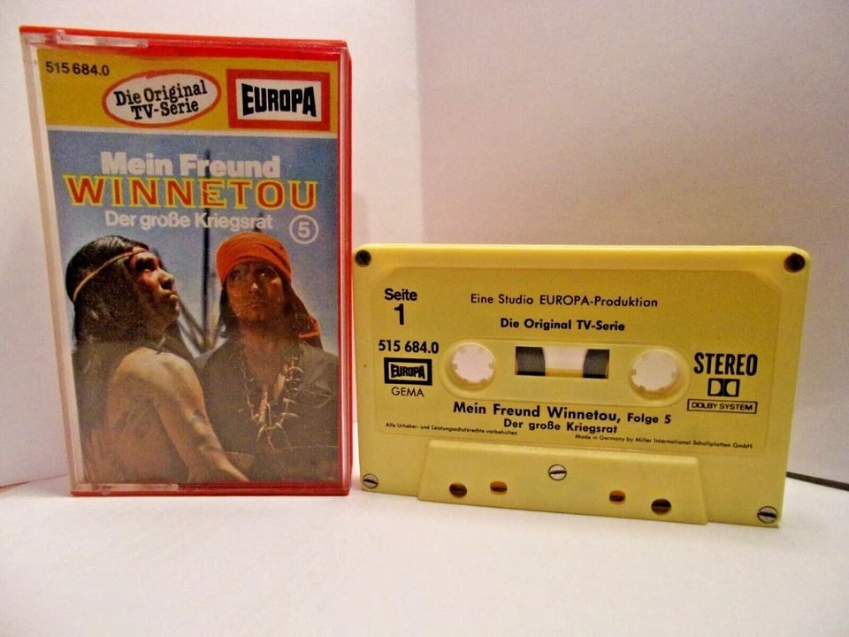 Mein Freund Winnetou DER GROßE KRIEGSRAT Europa Hörspiel - MC KASSETTE CASSETTE - Bild 1 von 1