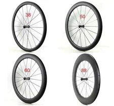 Carbon Front Wheel 700C 38/50/60/88mm Depth 25mm Width for Road Bike UD Matte