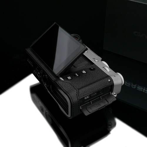 Media funda de cuero genuino Gariz HG-X100VBK para Fuji X100V, negra - Imagen 8 de 8