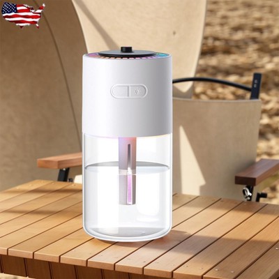Portable Mini Spray Mist Humidifier with RGB LED Light 280ML Luminous Humidifier