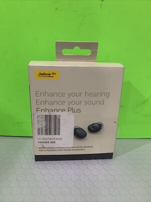 Jabra Enhance Plus OTC Rechargeable Hearing Aids Gray -open Box