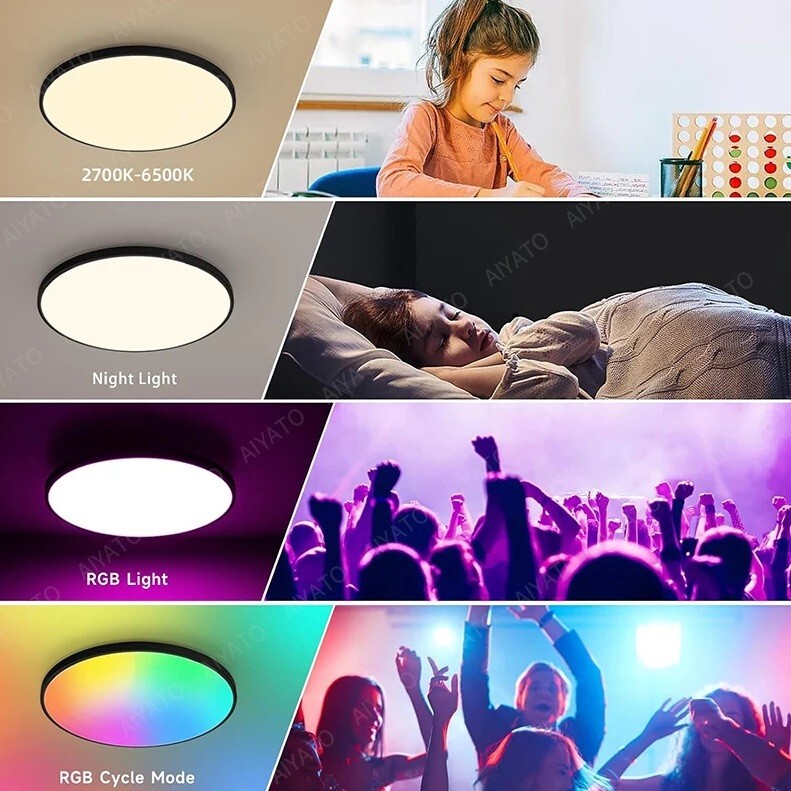 Eglo Slimme plafondlamp | Frania-Z | 50 cm | Rond | RGB 2700-6500K