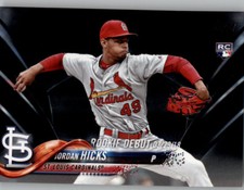 Jordan Hicks 2018 Topps Update BLACK PARALLEL /67 Cardinals Rookie Debut #US288