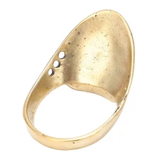 (24)Brass Archery Thumb Ring Portable Finger Protector With Anti Lost Rope MU