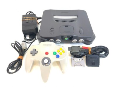 Nintendo 64 N64   Console Controller Accessory Region set Used