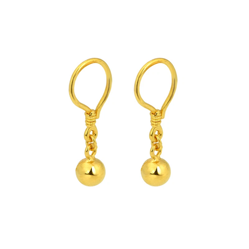 Two-Tone Satin Flower 22k Gold Earrings – Andaaz Jewelers