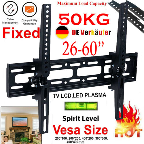 LCD LED Fernseher TV Wandhalterung Wandhalter neigbar 26 - 60 Zoll Bis 50KG - Bild 1 von 15