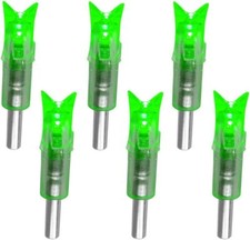 6pcs Lighted Nocks For Crossbow With .3007.62mm Inside Diameter Arrow Led Nocks
