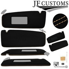 SAHNE KREUZ NAHT LUXE-SUEDE 2X SONNENBLENDE DECKEL F?R BMW E31 90-99