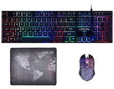 Keyboard Mouse Set Adapter for PS4 PS3 Xbox One and Xbox 360 Gaming Rainbow LED