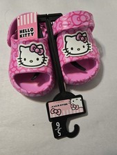 Toddler Girls Hello Kitty License Slide Sandals, Slip-On, Pink EVA, Size 5/6