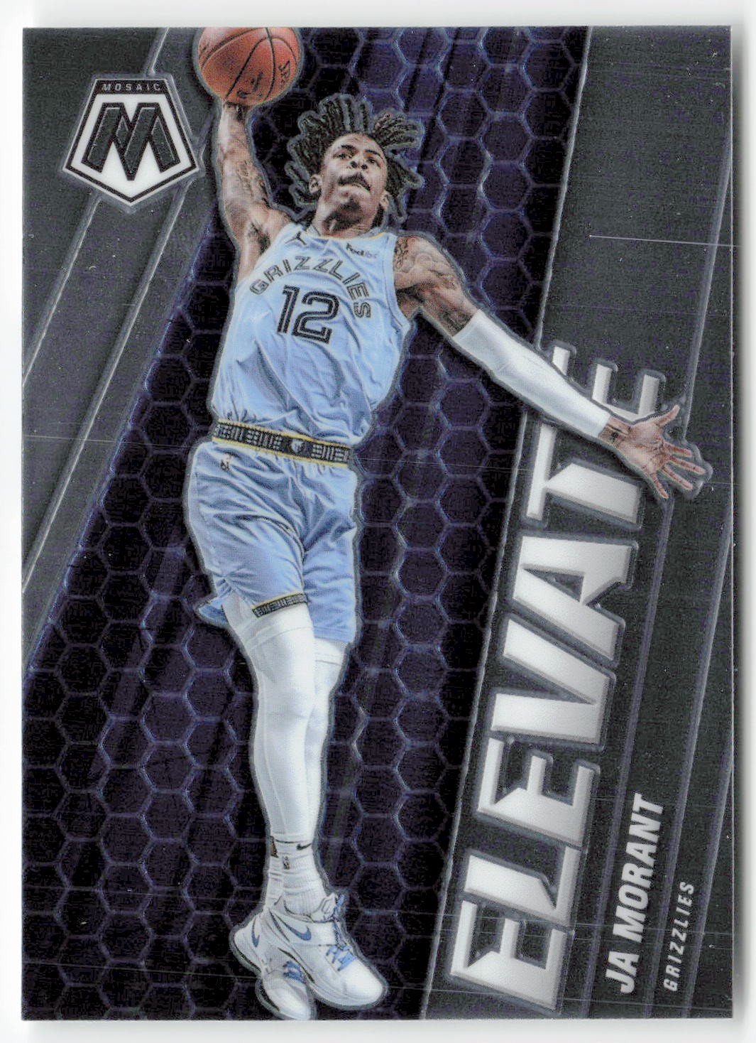 2020-21 Panini Mosaic #13 Ja Morant Elevate