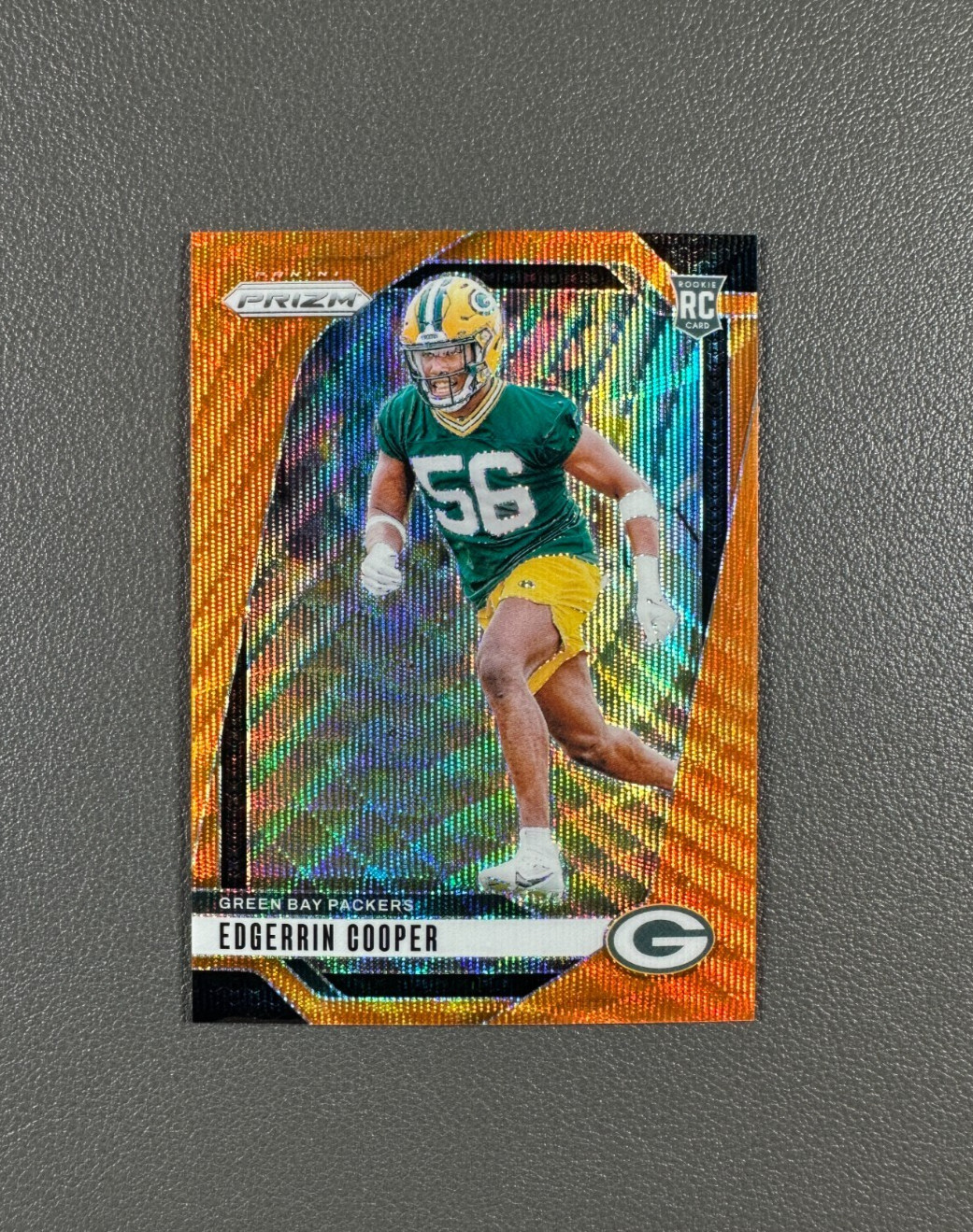 2024 Panini Prizm Edgerrin Cooper /60 Rookie Orange Wave Prizm RC #331