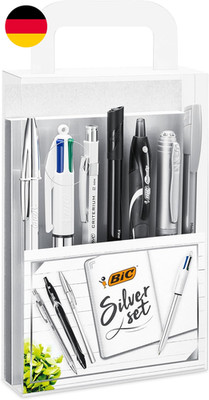 BIC Schreibwaren Set À 8: 2 Kugelschreiber, 1 Notizbuch, 1 Fineliner, 1 Bleistif