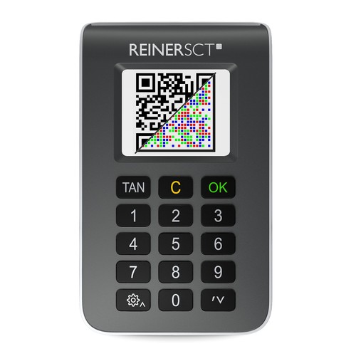 REINER SCT tanJack photo QR I Chip Tan Generator for Online Banking