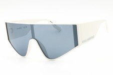 KARL LAGERFELD KL6209S 105 Sunglasses White Frame Dark Grey Lenses 56mm