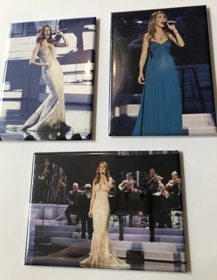 Rare Celine Dion Fridge Magnets - Set of (3)