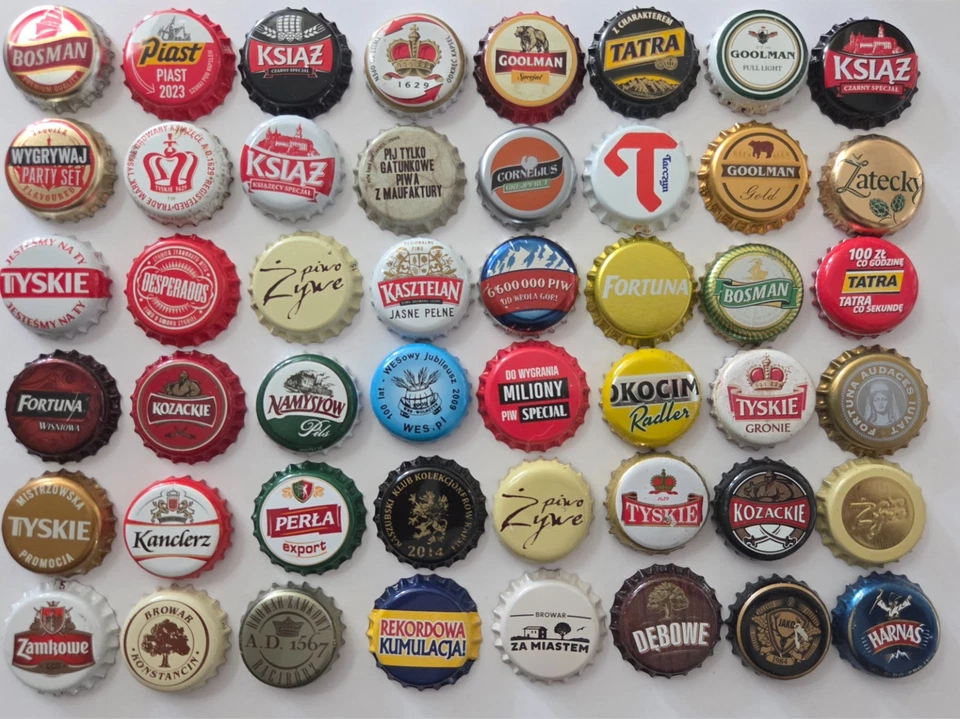 48 Kronkorken - Bottle cap - Chapas - Tappi - aus Polen - Bild 1 von 1