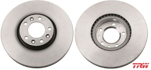 2X Bremsscheibe Trw DF6419 2 Bremsscheiben Vorderachse Vorne-image