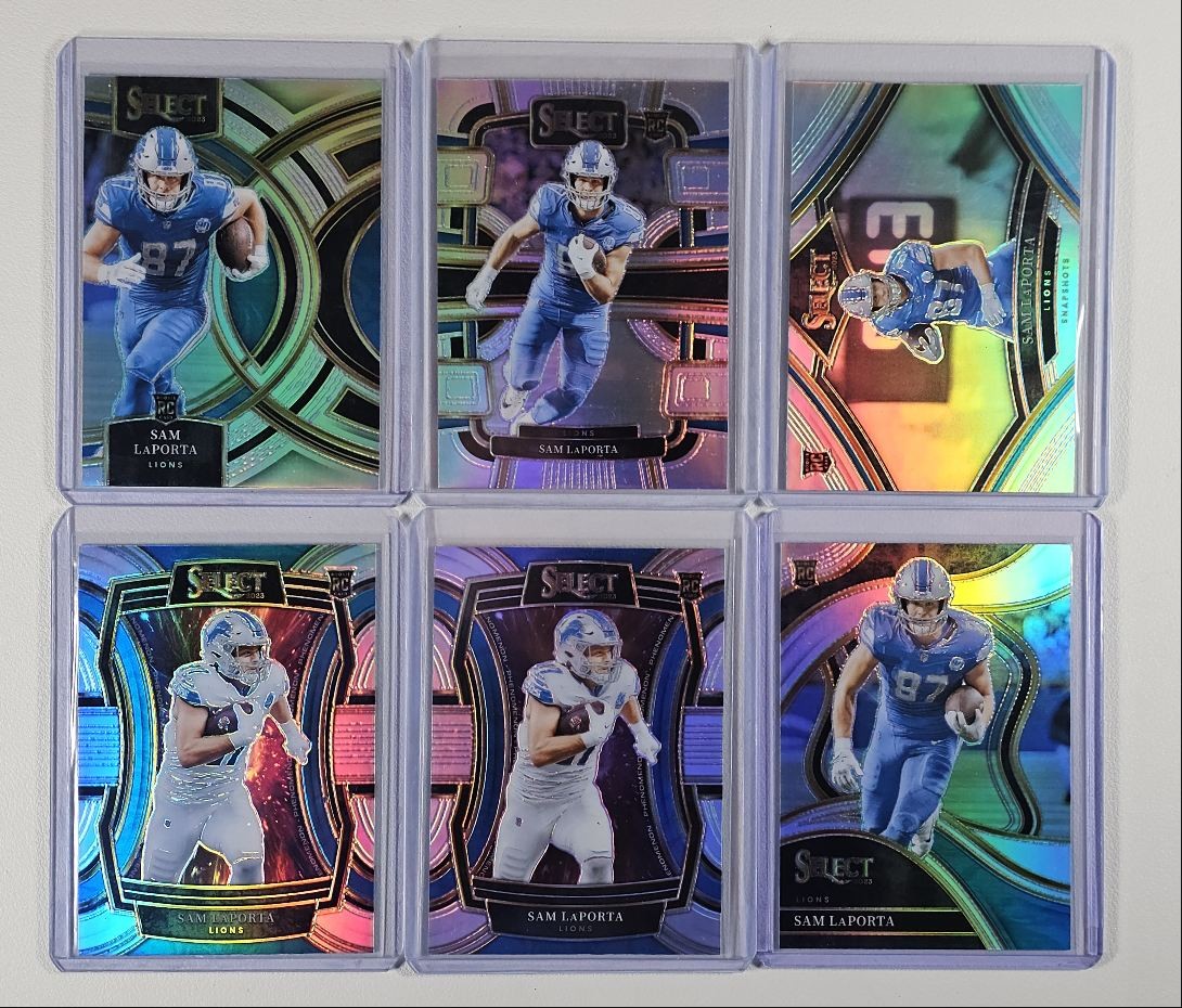 [6] SAM LAPORTA 2023 SELECT PREMIER LEVEL ROOKIE PHENOMENON SILVER RC Q6284