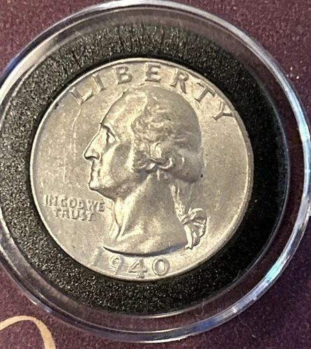 1940 Washington Quarter- Awesome BU Condition- - 90% Silver 👍 Comes Protected