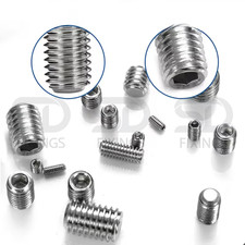 M3 M4 M5 M6 M8 Grub Screws for Door Handles, Stainless Steel Internal Hex Screws